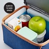 image:imageCool Coolers by Fit  Fresh 4 Pack Slim Ice Packs Space Saving Reusable Ice Packs for Lunch Boxes or CoolersBlue 12 PK