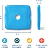 image:imageCool Coolers by Fit  Fresh 4 Pack Slim Ice Packs Space Saving Reusable Ice Packs for Lunch Boxes or CoolersBlue 8 Pack