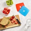 image:imageCool Coolers by Fit  Fresh 4 Pack Slim Ice Packs Space Saving Reusable Ice Packs for Lunch Boxes or CoolersMulti Color 4 Pack