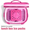 image:imageCool Coolers by Fit amp Fresh Fashion XL Reusable Ice Packs for Coolers 2pk  LongLasting Powerful Freeze Space Saving BPAFree Stylish Freezer Packs for Cooler Lunch Boxes School Camping amp BeachHot Pink  Large 3PK