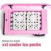 image:imageCool Coolers by Fit amp Fresh Fashion XL Reusable Ice Packs for Coolers 2pk  LongLasting Powerful Freeze Space Saving BPAFree Stylish Freezer Packs for Cooler Lunch Boxes School Camping amp BeachPearl White  Cooler Size 2PK