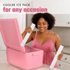 image:imageCool Coolers by Fit amp Fresh Fashion XL Reusable Ice Packs for Coolers 2pk  LongLasting Powerful Freeze Space Saving BPAFree Stylish Freezer Packs for Cooler Lunch Boxes School Camping amp BeachPearl White  Cooler Icicles 4PK