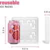 image:imageCool Coolers by Fit amp Fresh Fashion XL Reusable Ice Packs for Coolers 2pk  LongLasting Powerful Freeze Space Saving BPAFree Stylish Freezer Packs for Cooler Lunch Boxes School Camping amp BeachPearl White  Large  6PK