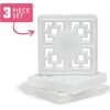 image:imageCool Coolers by Fit amp Fresh Fashion XL Reusable Ice Packs for Coolers 2pk  LongLasting Powerful Freeze Space Saving BPAFree Stylish Freezer Packs for Cooler Lunch Boxes School Camping amp BeachPearl White  Large 3PK