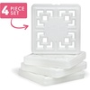 image:imageCool Coolers by Fit amp Fresh Fashion XL Reusable Ice Packs for Coolers 2pk  LongLasting Powerful Freeze Space Saving BPAFree Stylish Freezer Packs for Cooler Lunch Boxes School Camping amp BeachPearl White  Large 4PK