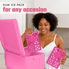 image:imageCool Coolers by Fit amp Fresh Fashion XL Reusable Ice Packs for Coolers 2pk  LongLasting Powerful Freeze Space Saving BPAFree Stylish Freezer Packs for Cooler Lunch Boxes School Camping amp BeachHot Pink  XLarge 2PK