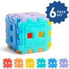 image:imageCool Coolers by Fit amp Fresh Kids Puzzle Shaped Lunch Box Ice Packs Back to School Essential Reusable Freeze Blocks for Insulated Bags and Cooler Multicolored 6PK