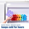image:imageCool Coolers by Fit amp Fresh Kids Puzzle Shaped Lunch Box Ice Packs Back to School Essential Reusable Freeze Blocks for Insulated Bags and Cooler Multicolored 6PK