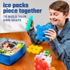 image:imageCool Coolers by Fit amp Fresh Kids Puzzle Shaped Lunch Box Ice Packs Back to School Essential Reusable Freeze Blocks for Insulated Bags and Cooler Multicolored 6PK