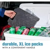 image:imageCool Coolers by Fit amp Fresh XL Tire Reusable Ice Packs for Coolers 3pk  Powerful Freeze LongLasting Chill BPAFree Ice Pack for Coolers w Handle  Camping Travel Lunch Beach Tailgating3
