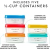 image:imageFit  Fresh 12Cup Snack Set Condiment amp Salad Dressing Containers Reusable amp Leakproof Lunch Containers Perfect for Insulated Lunch Bag Lunch Box amp More 5PK Multicolor12 Cup