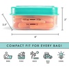 image:imageFit  Fresh 12Cup Snack Set Condiment amp Salad Dressing Containers Reusable amp Leakproof Lunch Containers Perfect for Insulated Lunch Bag Lunch Box amp More 5PK Multicolor12 Cup