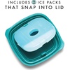 image:imageFit  Fresh 12Cup Snack Set Condiment amp Salad Dressing Containers Reusable amp Leakproof Lunch Containers Perfect for Insulated Lunch Bag Lunch Box amp More 5PK Multicolor1 Cup