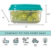 image:imageFit  Fresh 12Cup Snack Set Condiment amp Salad Dressing Containers Reusable amp Leakproof Lunch Containers Perfect for Insulated Lunch Bag Lunch Box amp More 5PK Multicolor1 Cup
