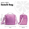 image:imageFit amp Fresh BREE Meal Prep Lunch Box With Containers Ice Pack and Shaker Bottle For Men and Women 6pc Meal Prep Kit Lunch Bag With Containers Included MauveMauve
