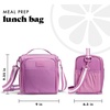 image:imageFit amp Fresh BREE Meal Prep Lunch Box With Containers Ice Pack and Shaker Bottle For Men and Women 6pc Meal Prep Kit Lunch Bag With Containers Included MauveMauve New