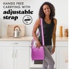 image:imageFit amp Fresh BREE Meal Prep Lunch Box With Containers Ice Pack and Shaker Bottle For Men and Women 6pc Meal Prep Kit Lunch Bag With Containers Included MauveMauve