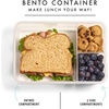 image:imageFit amp Fresh Bento Box Adult and Kids Lunch Box Container Includes 2 Slim Clipin Ice Packs Reusable LeakResistant amp Stackable Lunch Container for AdultsBento Lunch Box  Navy Pack of 4