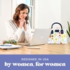 image:imageFit amp Fresh Bloomington Lunch Bag for Women  Insulated Large Lunch Box for Work with Containers LeakResistant StainResistant Zipper Closure All Smiles Bubble GumFruit Print