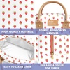 image:imageFit amp Fresh Bloomington Lunch Bag for Women  Insulated Large Lunch Box for Work with Containers LeakResistant StainResistant Zipper Closure All Smiles Bubble GumStrawberry