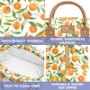 image:imageFit amp Fresh Bloomington Lunch Bag for Women  Insulated Large Lunch Box for Work with Containers LeakResistant StainResistant Zipper Closure All Smiles Bubble GumOrange Blossoms