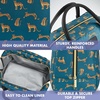 image:imageFit amp Fresh Bloomington Lunch Bag for Women  Insulated Large Lunch Box for Work with Containers LeakResistant StainResistant Zipper Closure StrawberryTeal Cheetah