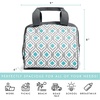 image:imageFit amp Fresh Charlotte Adult Insulated Lunch Bag with Carry Handles Navy Medallion BloomGray