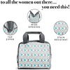 image:imageFit amp Fresh Charlotte Adult Insulated Lunch Bag with Carry Handles Navy Medallion BloomGray