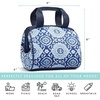 image:imageFit amp Fresh Charlotte Adult Insulated Lunch Bag with Carry Handles Navy Medallion BloomNavy Medallion Bloom