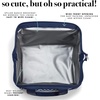 image:imageFit amp Fresh Charlotte Adult Insulated Lunch Bag with Carry Handles Navy Medallion BloomNavy Sketch Diamonds