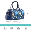 image:imageFit amp Fresh Cloverdale Adult Insulated Lunch Bag with Side Pouch amp Carry Handles Complete Lunch Kit Includes 2 Containers Botanical Silo NavyBotanical Silo Navy