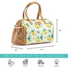 image:imageFit amp Fresh Cloverdale Adult Insulated Lunch Bag with Side Pouch amp Carry Handles Complete Lunch Kit Includes 2 Containers Botanical Silo NavyLemon Spring