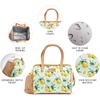 image:imageFit amp Fresh Cloverdale Adult Insulated Lunch Bag with Side Pouch amp Carry Handles Complete Lunch Kit Includes 2 Containers Botanical Silo NavyLemon Spring