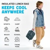 image:imageFit amp Fresh Connor Insulated Kids Lunch Box for School amp Daycare  Easy Carry Handle Front Zip Pocket BPAFree EasytoClean  Kids Lunch Bag Back to School Preschool KindergartenBoulder Gray