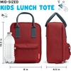 image:imageFit amp Fresh Connor Insulated Kids Lunch Box for School amp Daycare  Easy Carry Handle Front Zip Pocket BPAFree EasytoClean  Kids Lunch Bag Back to School Preschool KindergartenCardinal Red