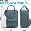 image:imageFit amp Fresh Connor Insulated Kids Lunch Box for School amp Daycare  Easy Carry Handle Front Zip Pocket BPAFree EasytoClean  Kids Lunch Bag Back to School Preschool KindergartenBoulder Gray