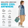 image:imageFit amp Fresh Connor Insulated Kids Lunch Box for School amp Daycare  Easy Carry Handle Front Zip Pocket BPAFree EasytoClean  Kids Lunch Bag Back to School Preschool KindergartenSeafoam Green