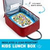 image:imageFit amp Fresh Connor Insulated Kids Lunch Box for School amp Daycare  Easy Carry Handle Front Zip Pocket BPAFree EasytoClean  Kids Lunch Bag Back to School Preschool KindergartenCardinal Red