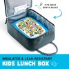 image:imageFit amp Fresh Connor Insulated Kids Lunch Box for School amp Daycare  Easy Carry Handle Front Zip Pocket BPAFree EasytoClean  Kids Lunch Bag Back to School Preschool KindergartenBoulder Gray