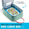 image:imageFit amp Fresh Connor Insulated Kids Lunch Box for School amp Daycare  Easy Carry Handle Front Zip Pocket BPAFree EasytoClean  Kids Lunch Bag Back to School Preschool KindergartenSeafoam Green