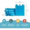 image:imageFit amp Fresh Cool Coolers 5pk Days of the Week Ice Blocks  Reusable Ice Packs for Lunch Boxes amp Coolers BPAFree LongLasting Freeze Cold Packs for Kids Lunch Bags School amp TravelSmall Block Pack of 6