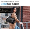 image:imageFit amp Fresh Copley Insulated Lunch Bag for Women wContainers  Large Capacity Lunch Box for Women with Bottle Pockets Meal Prep Lunch Tote For Nurses Work Lunch Tote for TeachersBlack Feline Fine
