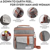 image:imageFit amp Fresh Foundry Extra Large Insulated Lunch Box for Men amp Women Large Lunch Bag for Meal Prep Double Decker Adult Lunch Box for Men with Containers Adjustable Strap Dual Compartment SteelSteel Gray