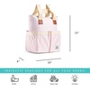 image:imageFit amp Fresh Foundry Wine Carrier Bag amp Soft Cooler Bag Insulated Leak Proof Large Soft Sided Cooler Bag 6 Bottle Wine Bag With Removable Divider For Beach Picnics and Travel CamoBlush Vineyard Stripe