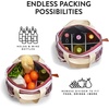 image:imageFit amp Fresh Foundry Wine Carrier Bag amp Soft Cooler Bag Insulated Leak Proof Large Soft Sided Cooler Bag 6 Bottle Wine Bag With Removable Divider For Beach Picnics and Travel CamoMerlot Stripe