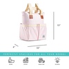 image:imageFit amp Fresh Foundry Wine Carrier Bag amp Soft Cooler Bag Insulated Leak Proof Large Soft Sided Cooler Bag 6 Bottle Wine Bag With Removable Divider For Beach Picnics and Travel CamoBlush Vineyard Stripe