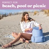 image:imageFit amp Fresh Insulated Backpack Soft Cooler  LeakResistant Beach amp Travel Bag for Women 24 Can Capacity Picnic amp Cooler BagCornflower
