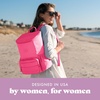 image:imageFit amp Fresh Insulated Backpack Soft Cooler  LeakResistant Beach amp Travel Bag for Women 24 Can Capacity Picnic amp Cooler BagHot Pink