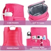 image:imageFit amp Fresh Insulated Backpack Soft Cooler  LeakResistant Beach amp Travel Bag for Women 24 Can Capacity Picnic amp Cooler BagHot Pink