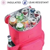 image:imageFit amp Fresh Insulated Backpack Soft Cooler  LeakResistant Beach amp Travel Bag for Women 24 Can Capacity Picnic amp Cooler BagHot Pink